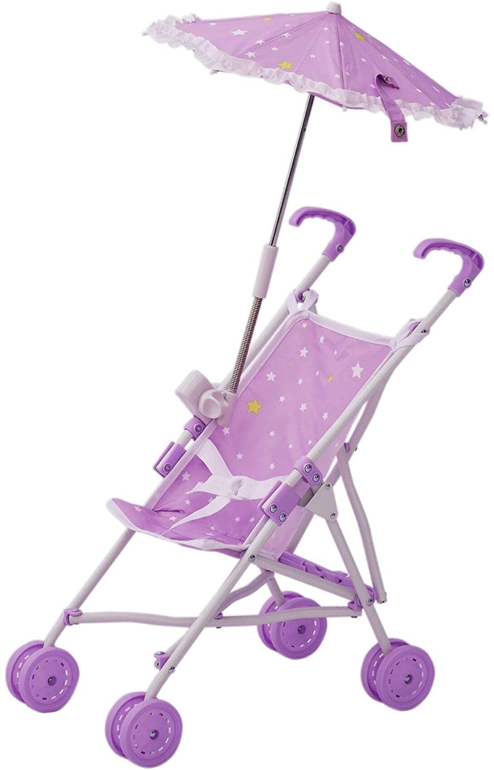 Olivia’s Little World Classic Baby Doll Stroller Pushchair & Parasol Purple